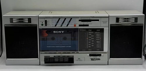 Vintage Sony Transound FM/AM Stereo Cassette Recorder Boombox CFS-3000 (Read)