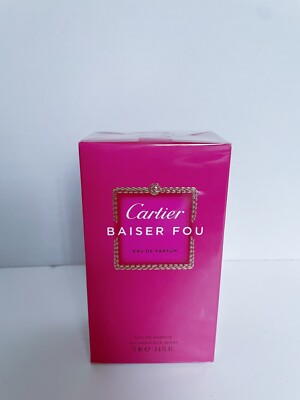 Cartier Baiser Fou for Women Eau De Parfum 2.5 Oz 75 Ml Spray for