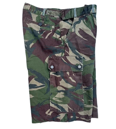 Pantalones Cortos Camuflados DPM Combate OTAN Genuinos De Colección Militar Bosque Dobladillo Ajustable