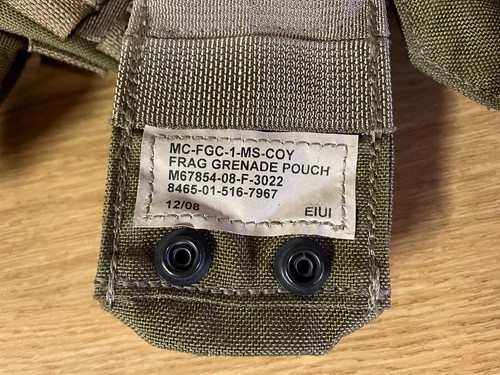 2 X BOLSAS DE GRANADAS DE FRAGMENTACIÓN USMC FSBE EAGLE INDUSTRIES GENUINAS ¡COYOTE NUEVAS!¡!¡! - Imagen 2 de 2