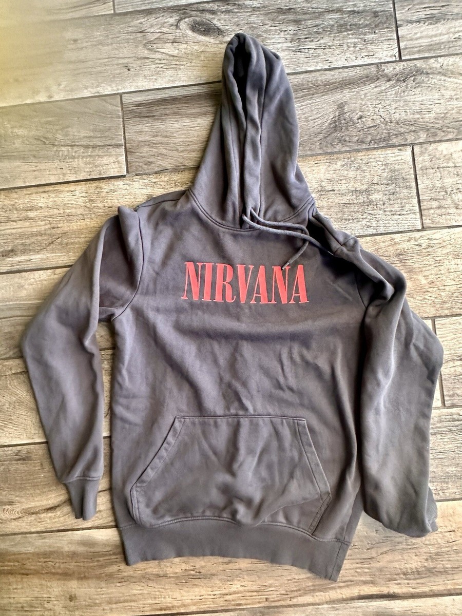H&M Dark Gray Nirvana Hoodie Sz XS