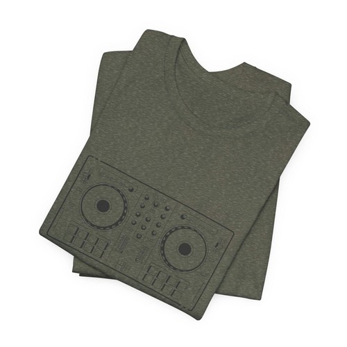 POP Culture Classics Series DJ Turntables Unisex Jersey Short Sleeve T-Shirt - Picture 15 of 55