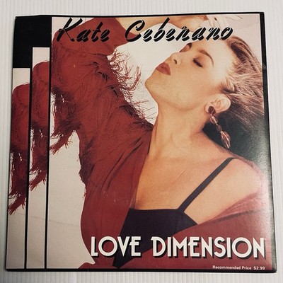 Kate Ceberano Love Dimension Vinyl Record 7  45 RPM K820 Regular 1989