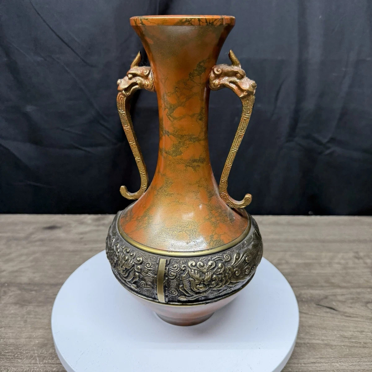 日本黄铜古董花瓶| eBay