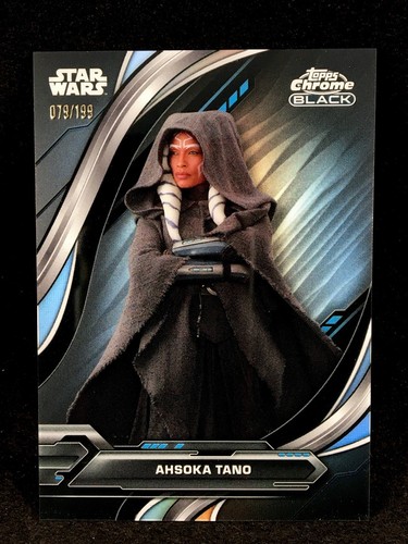 2024 Topps Chrome Black Star Wars AHSOKA TANO Rainbow /199 Ahsoka #1 - Picture 1 of 3