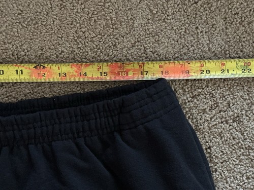 Talla XXL - Los Angeles Apparel Heavyweight 7” Pantalones Cortos de Sudadera Negros Hechos en EE. UU. Nuevos - Imagen 4 de 5