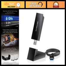 WiFi 6E USB Adapter AXE3000 - Tri-Band Gigabit Speed Up to 3Gbps - Windows PC Co