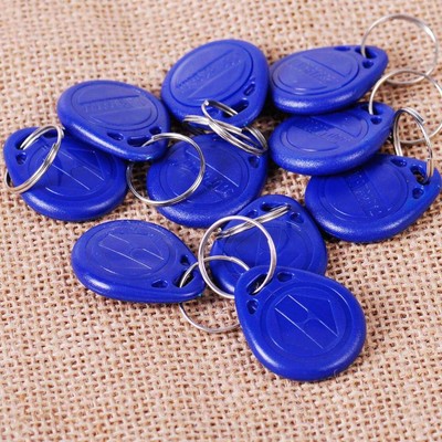 20X 125KHZ RFID Proximity Keyfobs Token ID Card NFC Tag Access Key Chain qn