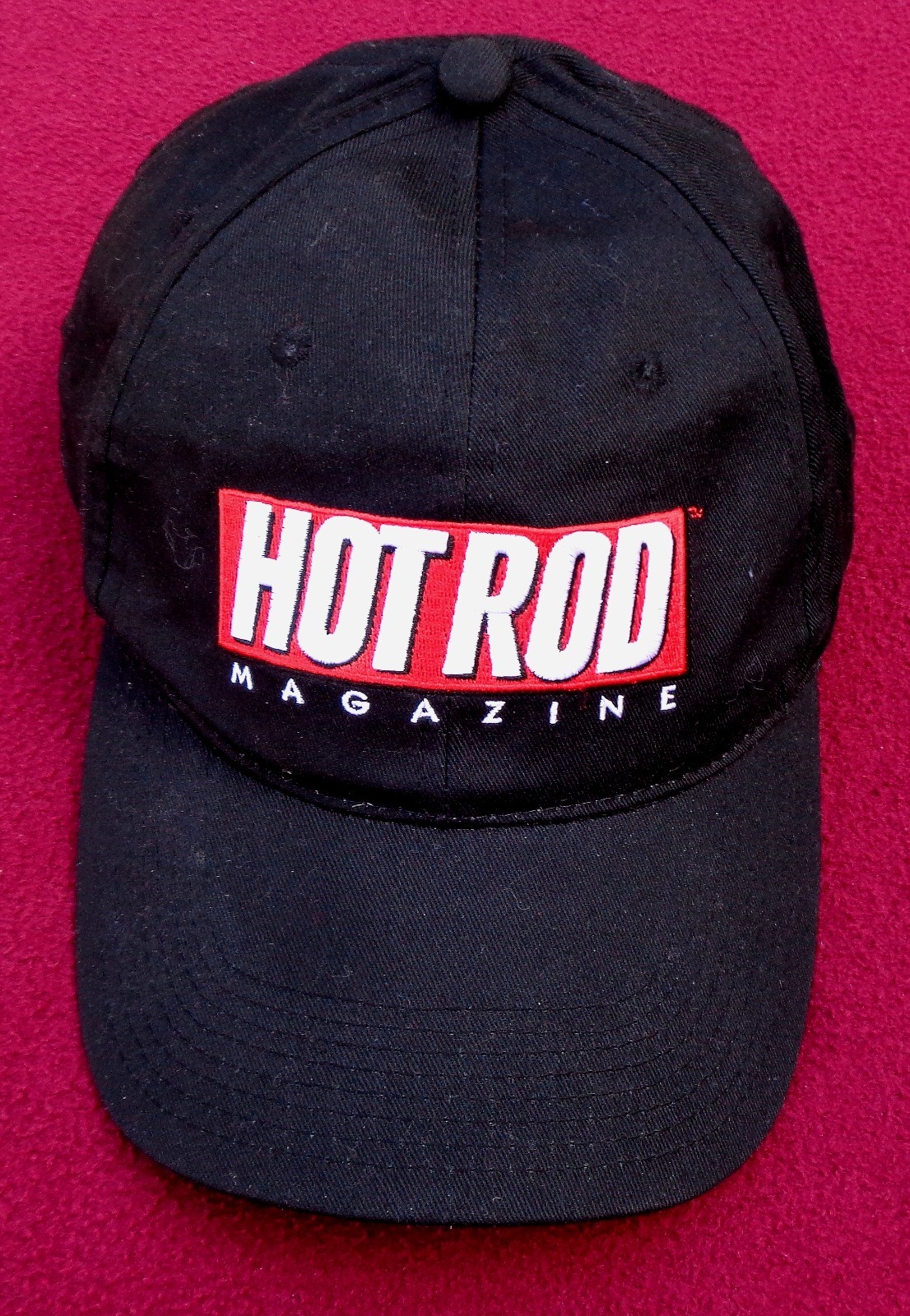 very nice hot rod magazine strap back baseball cap