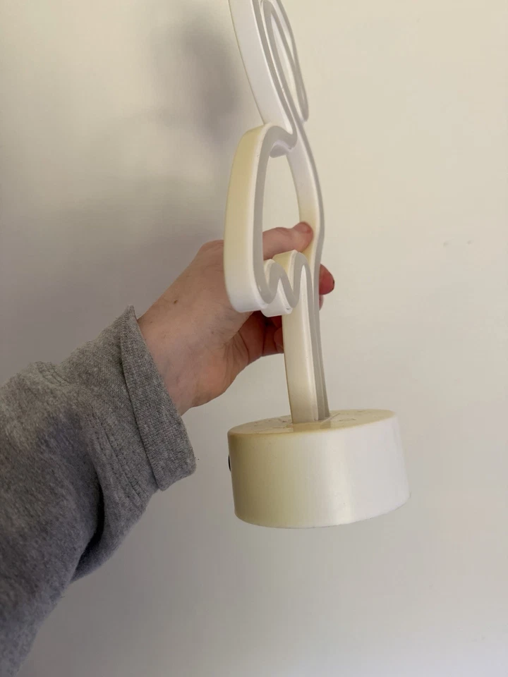 Lámpara Flamenco Rosa Neón Luz Vibrante LED Flamenco Luz Nocturna para Elegante Dec Foto 3 de 3