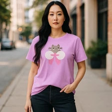 Pusheen The Cat x Unique Vintage Purple Graphic T-Shirt Womens XL/14 NWT