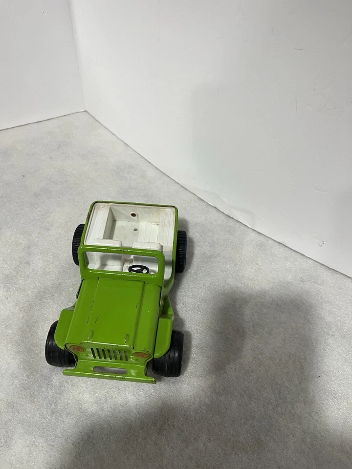 "Mini jeep Tonka vintage años 60 acero prensado cal verde claro color raro 6""" Foto 2 de 4
