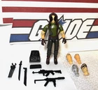 GI Joe ZARTAN 'Green Shirt" Black Major Custom w/Extra Heads & Accessories, NEW!