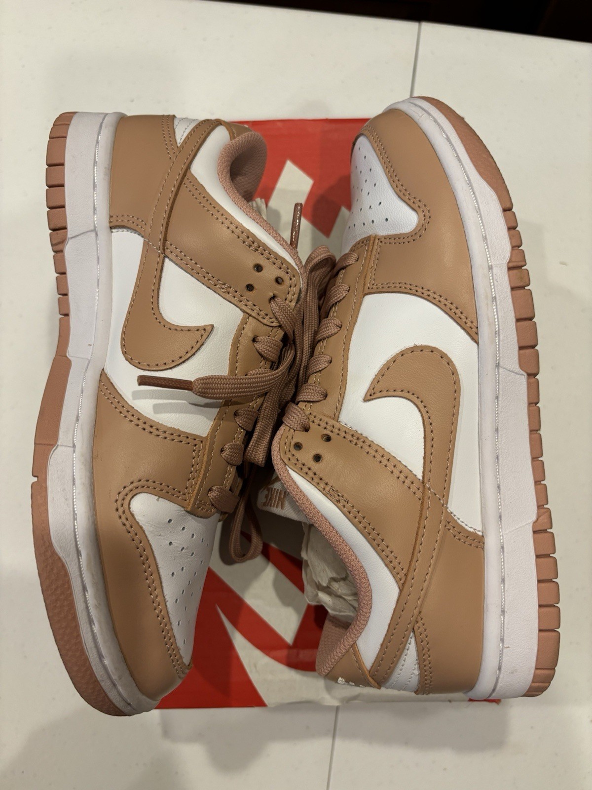 Nike Sneakers Womens Dunk Low DD1503-118 Rose Whisper Athletic Shoes Size 6.5