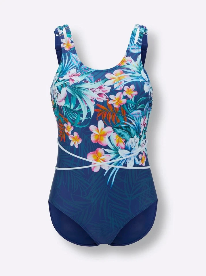 feel good Damen Badeanzug Einteiler Bademode dunkelblau Gr. 42 (Cup-C) NEU - Bild 2 von 2