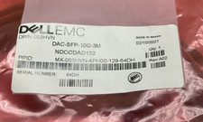 NEW ORIGINAL DELL DAC-SFP-10G-3M SPF 10GbE DIRECT ATTACH CABLE