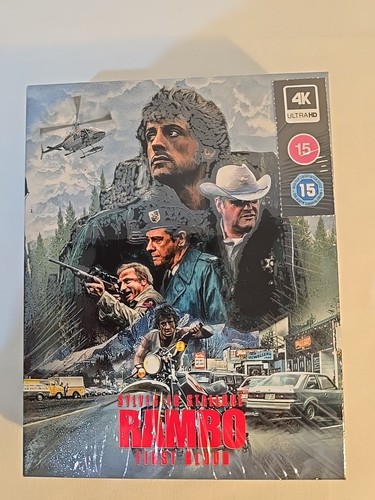 RAMBO FIRST BLOOD SLIPCASE EDITION 4K UHD BLU-RAY STEELBOOK, BRAND NEW - Picture 6 of 24