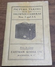 1913 Kodak Brownie Nos 3 and 2-A Camera Booklet Instructions
