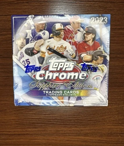 2023 TOPPS CHROME SAPPHIRE BASEBALL Sealed HOBBY BOX