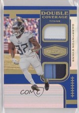 2020 Panini Plates & Patches Double Coverage Blue 37/50 Darrynton Evans 0dj0