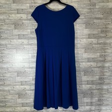 Vfshow Vfemag Womens's Cobalt Blue A-Line Dress / Size 3XL Zipper Cap Sleeves