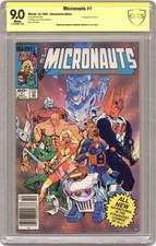 Micronauts The New Voyages #1 CBCS 9.0 Newsstand Witnessed Sig 1984