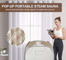 Portable Steam Sauna - New In Box Champagne and Gray