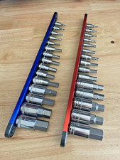 New Gearwrench 30 Pc Metric Sae Hex Socket Driver Set W Magnetic Swivel Rails