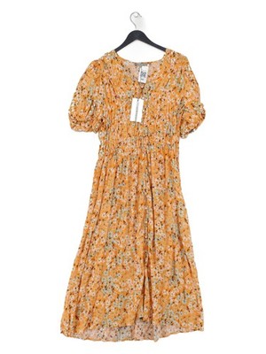 Oliver Bonas Hemd Midikleid UK14 in Orange
