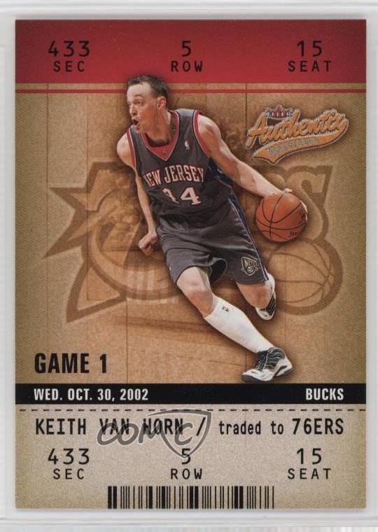 2002-03 Fleer Authentix Keith Van Horn #100 gp1