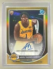Adou Thiero 2025 Bowman #BCA-AT Gold Refractor Chrome Auto Rookie RC 48/50