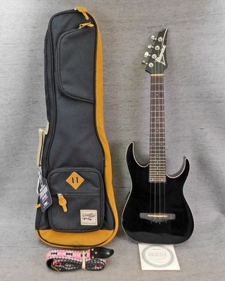 Ibanez URGT100-BK Tenor Acoustic Electric Ukulele w/Case Black Clean Works Used