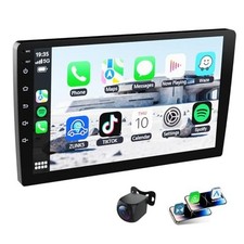 9 Inch Double Din Car Stereo with Wireless CarPlay  Android Auto, GPS