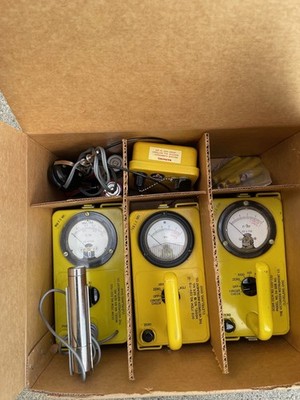 Civil Defense Radiation Detector Set CD V-777 Fall Out Shelter Detection Kit