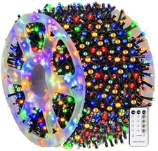 Christmas String Lights 1000 LED 328FT Outdoor Waterproof Fairy Lights Remote