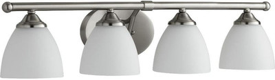 Brooks Collection 5150-4-65 Transitional 4-Light Vanity in Pewter/Nickel Finish