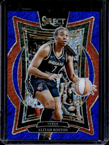 2025 Panini WNBA Select Aliyah Boston Concourse Blue Shimmer Prizm FOTL #/7
