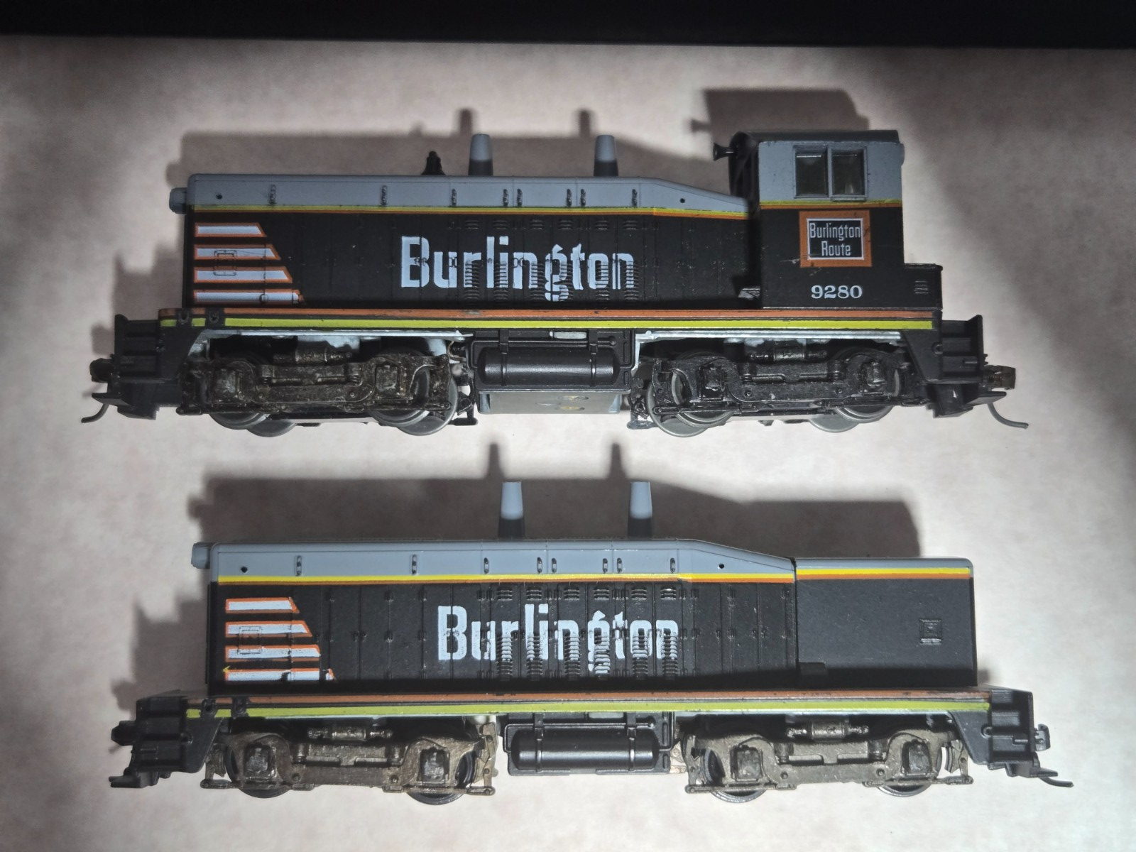 Athearn HO EMD NW2 + Calf Chicago, Burlington & Quincy 9280 Diesel ...
