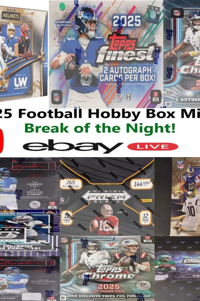 Break #424 TOPPS FINEST PRIZM 2025 Hobby 10 Box Mixer