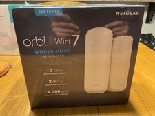NETGEAR - Orbi RBE362 - Dual- Band Mesh Wifi 7 System- 360 Series new sealed