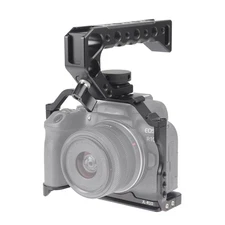 Camera Cage with Top Handle Grip Kit for Canon EOS R10 Mirrorless Camera, Alu...