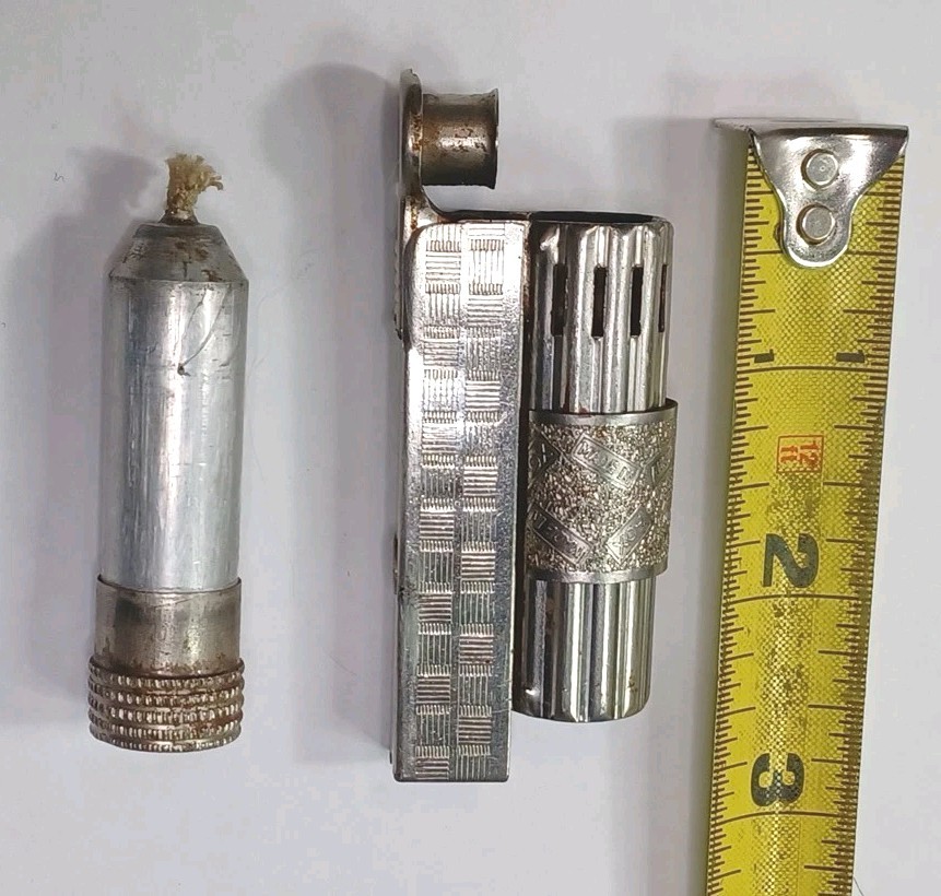 "Rare" Vtg FOX Petrol Silver Cigarette Lighter, Made In Austria