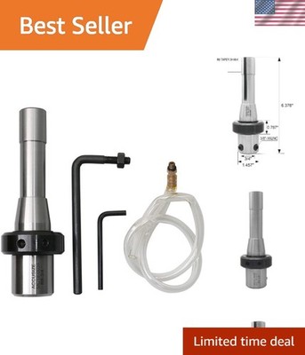 Compact R8 to 3/4'' Weldon Arbor with Integrated Coolant for Enhanced Tool Life