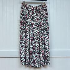 Vtg Floral Palazzo Pants Cottagecore Boho Festival Fairy Hippie Women's Small