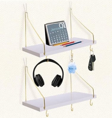 Pack Cubicle Shelf For Fabric Walls With Hooks：1x6.0in Wooden
