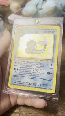 VAPOREON holo rare, very heavily played, for sure psa 1 | eBay