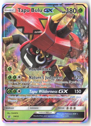 Tapu Bulu GX - SM32 Holo Promo Sun & Moon Promo Pokemon Lightly Played