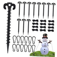 12 Sets Inflatable Stakes Replacement Set, 12 PCS 7.7" Inflatable Black-12pcs