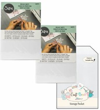 Sizzix Release Sheets 2 Packages Bundle with MCB Storage Pocket - 3 Items