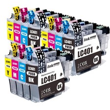 12P XL Premium Ink fits LC401XL Brother MFC-J1010DW MFC-J1012DW MFC-J1170DW